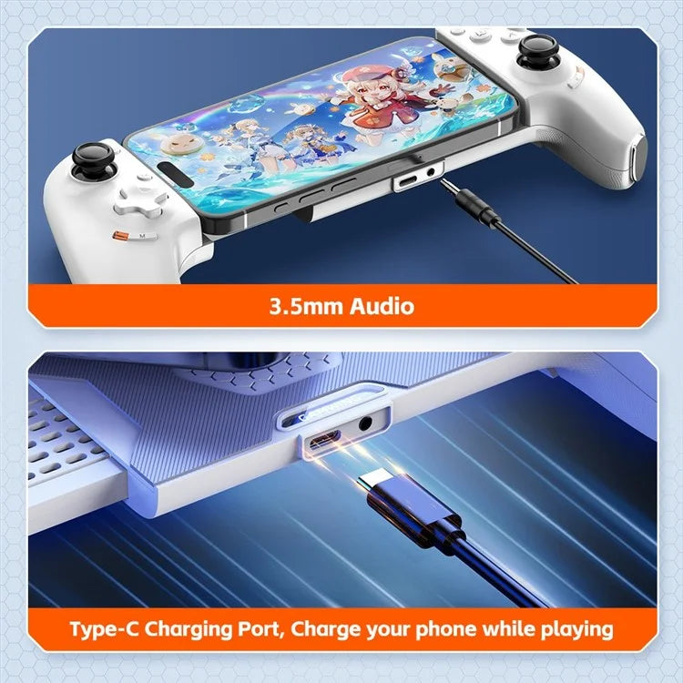GAMWING Type-C Mobile Game Controller Wired / Wireless Retractable Phone Controller