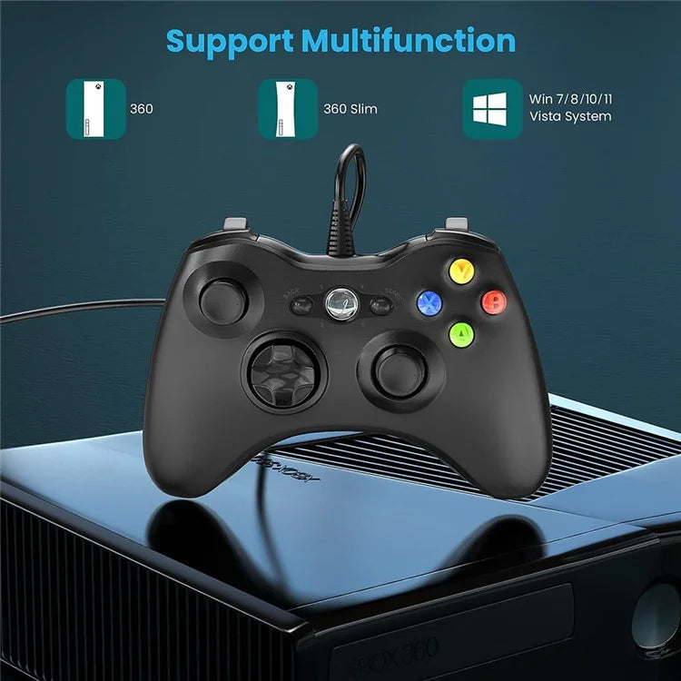 8610 Wired Gamepad for 360 Console Game Controller Compatible with PC Windows