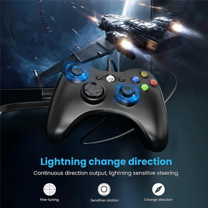 8610 Wired Gamepad for 360 Console Game Controller Compatible with PC Windows