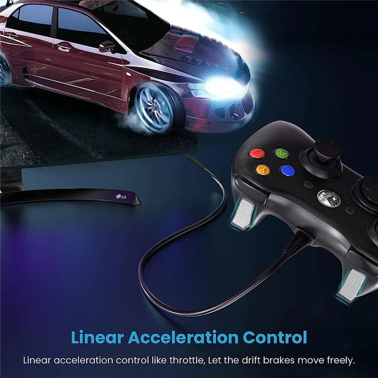 8610 Wired Gamepad for 360 Console Game Controller Compatible with PC Windows