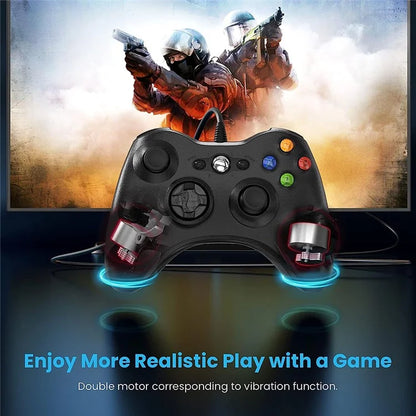 8610 Wired Gamepad for 360 Console Game Controller Compatible with PC Windows