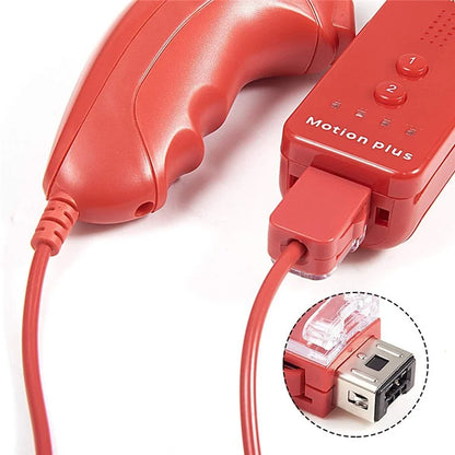 8530 For Nintendo Wii Anti-Slip Design 1:1 Curved Wired Game Controller Remote with Cable