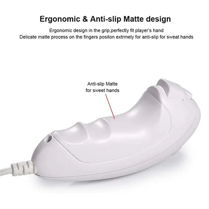 8530 For Nintendo Wii Anti-Slip Design 1:1 Curved Wired Game Controller Remote with Cable