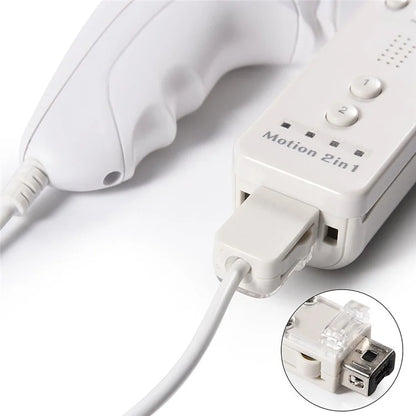 8530 For Nintendo Wii Anti-Slip Design 1:1 Curved Wired Game Controller Remote with Cable