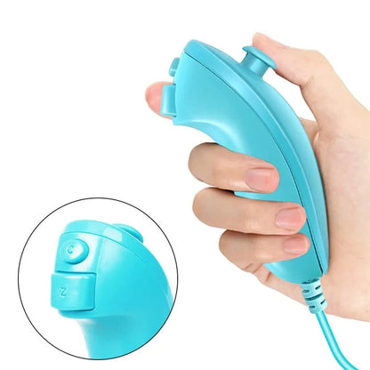 8530 For Nintendo Wii Anti-Slip Design 1:1 Curved Wired Game Controller Remote with Cable