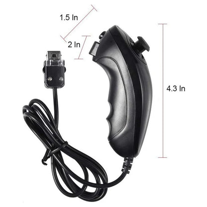 8530 For Nintendo Wii Anti-Slip Design 1:1 Curved Wired Game Controller Remote with Cable
