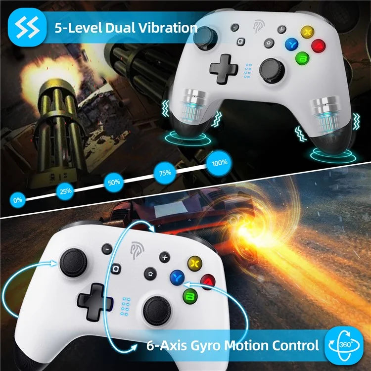 EASYSMX ESM-9124 Bluetooth Gamepad Wireless Gaming Controller for Nintendo Switch Android iOS Windows