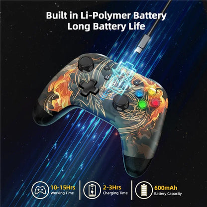 EASYSMX ESM-9124 Wireless Gamepad Bluetooth Joystick Controller for Nintendo Switch, Windows PC
