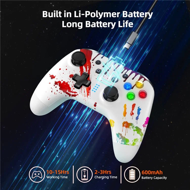 EASYSMX ESM-9124 Wireless Gamepad Bluetooth Joystick Controller for Nintendo Switch, Windows PC