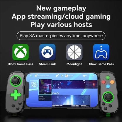 D7 Stretchable Wireless Controller for Game Console Bluetooth Gamepad Left / Right Hall Rocker Game Handle
