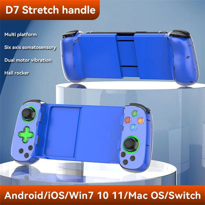 D7 Stretchable Wireless Controller for Game Console Bluetooth Gamepad Left / Right Hall Rocker Game Handle