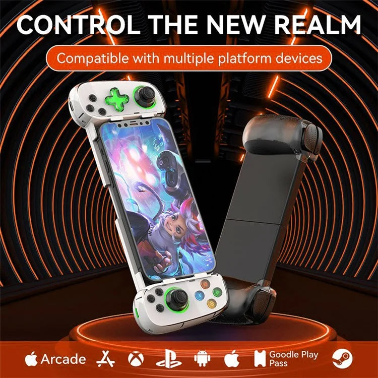 D7 Stretchable Wireless Controller for Game Console Bluetooth Gamepad Left / Right Hall Rocker Game Handle