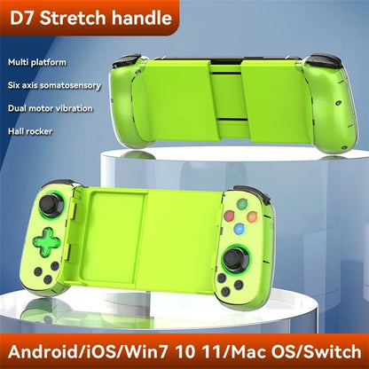 D7 Stretchable Wireless Controller for Game Console Bluetooth Gamepad Left / Right Hall Rocker Game Handle