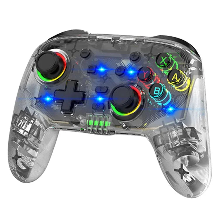 S09 Six Axis Vibration Bluetooth Controller TURBO Comb Wireless Gamepad with Dazzling Light for E-Sports