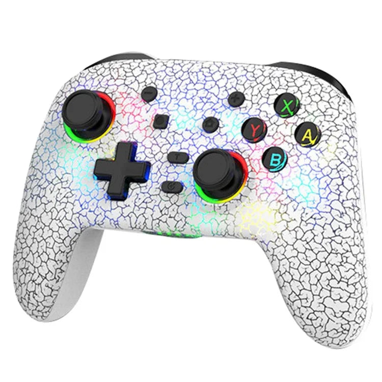 S09 Six Axis Vibration Bluetooth Controller TURBO Comb Wireless Gamepad with Dazzling Light for E-Sports