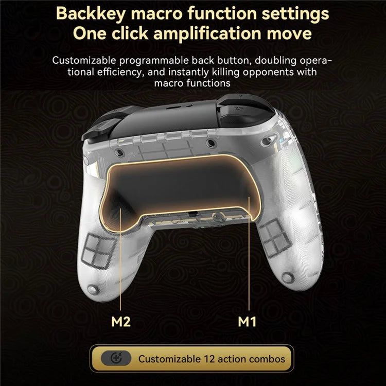 S09 Six Axis Vibration Bluetooth Controller TURBO Comb Wireless Gamepad with Dazzling Light for E-Sports