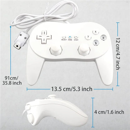 8553 Gamepad for Nintendo Wii, WiiU Game Console Wired Controller with 1.1m Cable