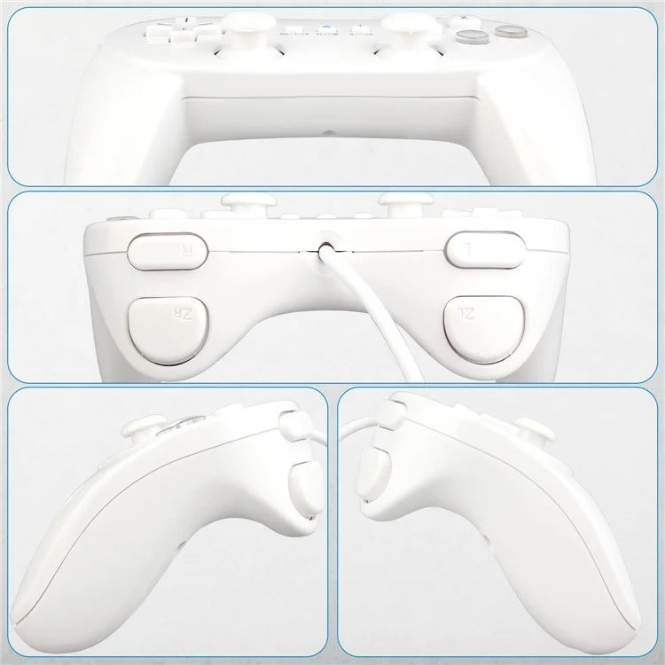 8553 Gamepad for Nintendo Wii, WiiU Game Console Wired Controller with 1.1m Cable