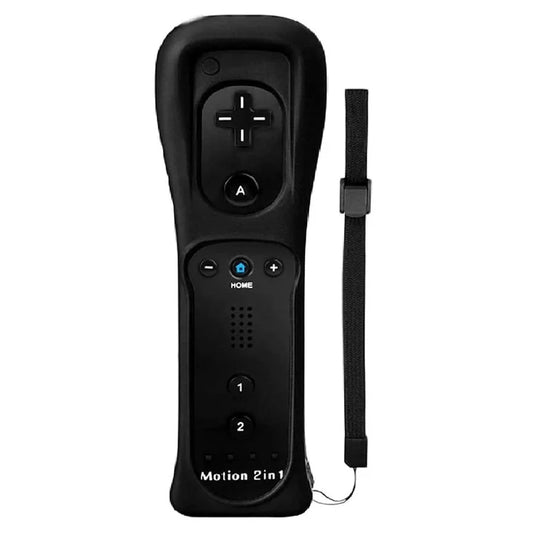 8512 Compatible with Nintendo Wii Remote Controller Motion 2-in-1 Wireless Gamepad with Silicone Case, Strap