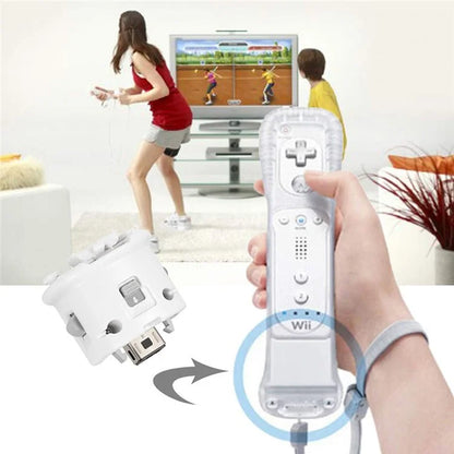 Motion Plus Adapter for Nintendo Wii Remote Controller Upgraded Motion Attachment, White