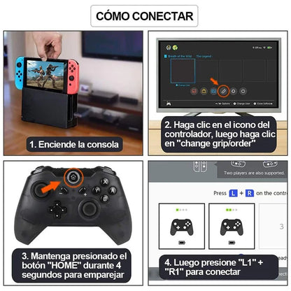 8578S Compatible with Nintendo Switch Bluetooth Controller for Windows PC Wireless Gamepad