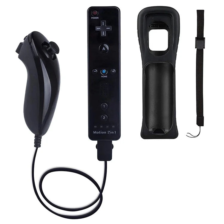 8512 For Wii U / Wii Console Remote Controller Game Wireless Handle Grip Built-in Motion Plus