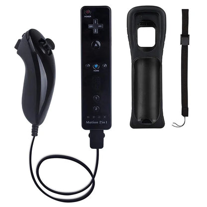 8512 For Wii U / Wii Console Remote Controller Game Wireless Handle Grip Built-in Motion Plus