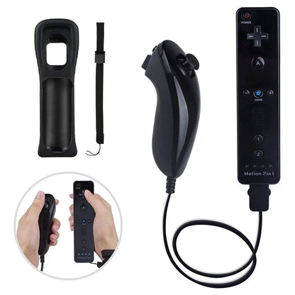 8512 For Wii U / Wii Console Remote Controller Game Wireless Handle Grip Built-in Motion Plus
