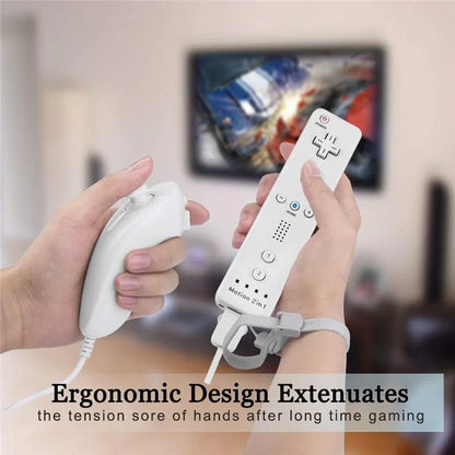 8512 For Wii U / Wii Console Remote Controller Game Wireless Handle Grip Built-in Motion Plus