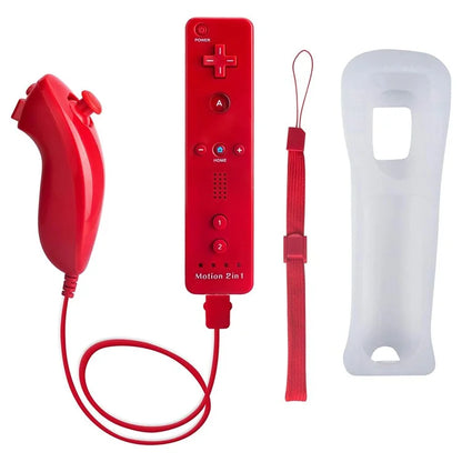8512 For Wii U / Wii Console Remote Controller Game Wireless Handle Grip Built-in Motion Plus