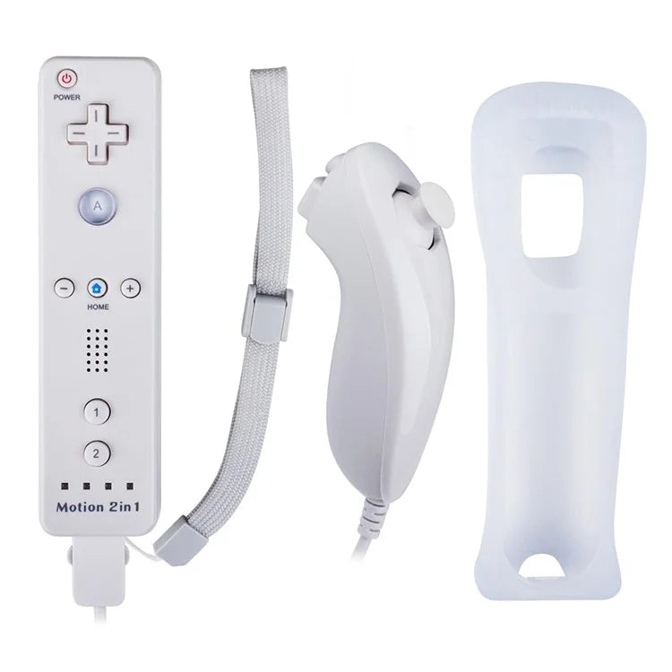 8512 For Wii U / Wii Console Remote Controller Game Wireless Handle Grip Built-in Motion Plus