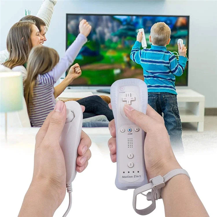 8512 For Wii U / Wii Console Remote Controller Game Wireless Handle Grip Built-in Motion Plus