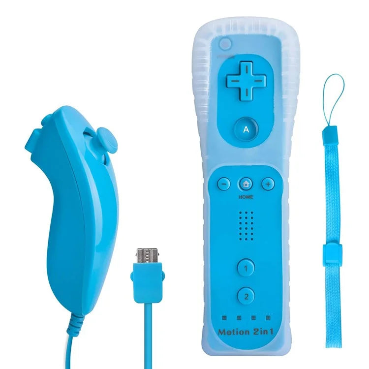 8512 For Wii U / Wii Console Remote Controller Game Wireless Handle Grip Built-in Motion Plus