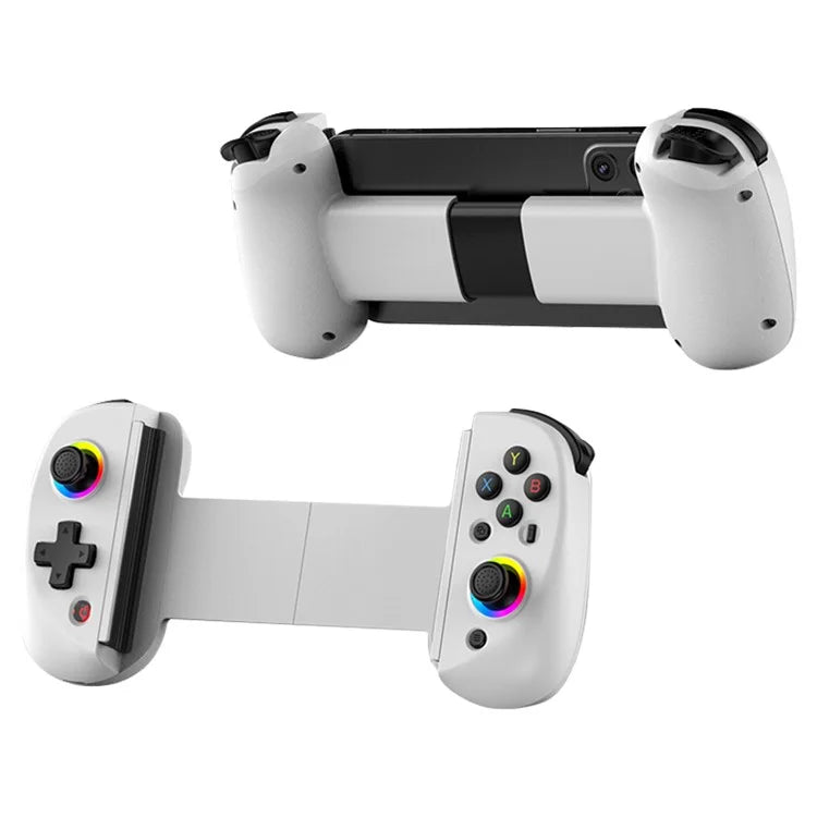 D8 Cell Phones Stretchable Controller Wireless Bluetooth Gamepad with RGB Light for PS3, PS4, Nintendo Switch
