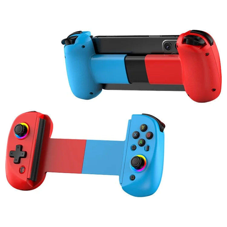 D8 Cell Phones Stretchable Controller Wireless Bluetooth Gamepad with RGB Light for PS3, PS4, Nintendo Switch