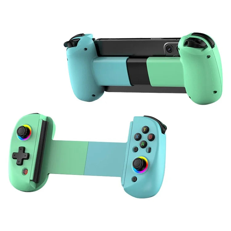D8 Cell Phones Stretchable Controller Wireless Bluetooth Gamepad with RGB Light for PS3, PS4, Nintendo Switch
