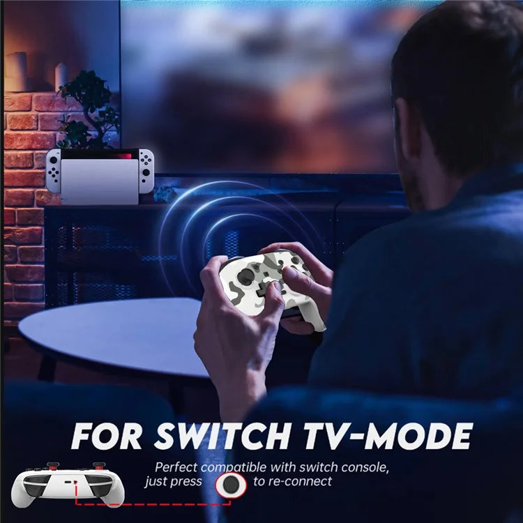 S07 Six Axis Vibration Bluetooth Controller for E-Sports TURBO Function Wireless Gamepad