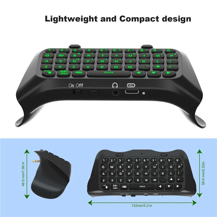 JYS P5172 For Sony PS5 DualSense Edge Controller Wireless Bluetooth External Keyboard Portable Gamepad Keyboard