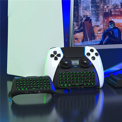 JYS P5172 For Sony PS5 DualSense Edge Controller Wireless Bluetooth External Keyboard Portable Gamepad Keyboard