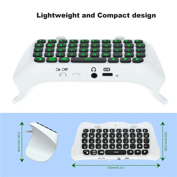 JYS P5172 For Sony PS5 DualSense Edge Controller Wireless Bluetooth External Keyboard Portable Gamepad Keyboard