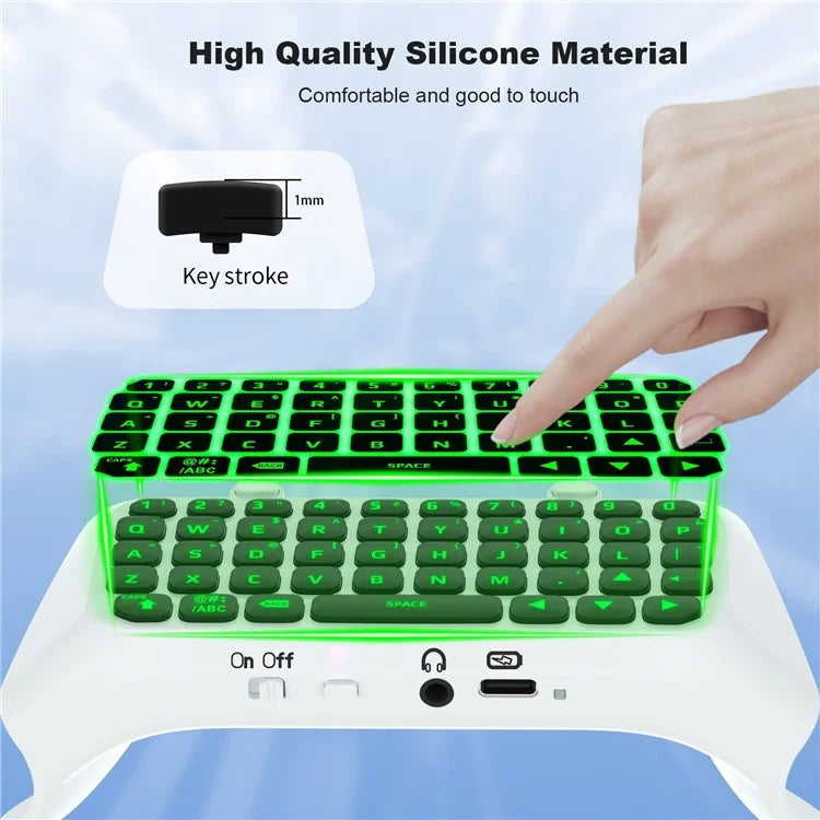 JYS P5172 For Sony PS5 DualSense Edge Controller Wireless Bluetooth External Keyboard Portable Gamepad Keyboard