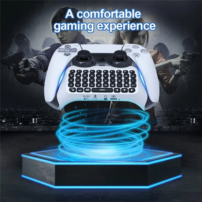 JYS P5121 Compatible with PS5 Controller Bluetooth Keyboard 500mAh Wireless Gaming Keypad Built-In Speaker Chat Voice