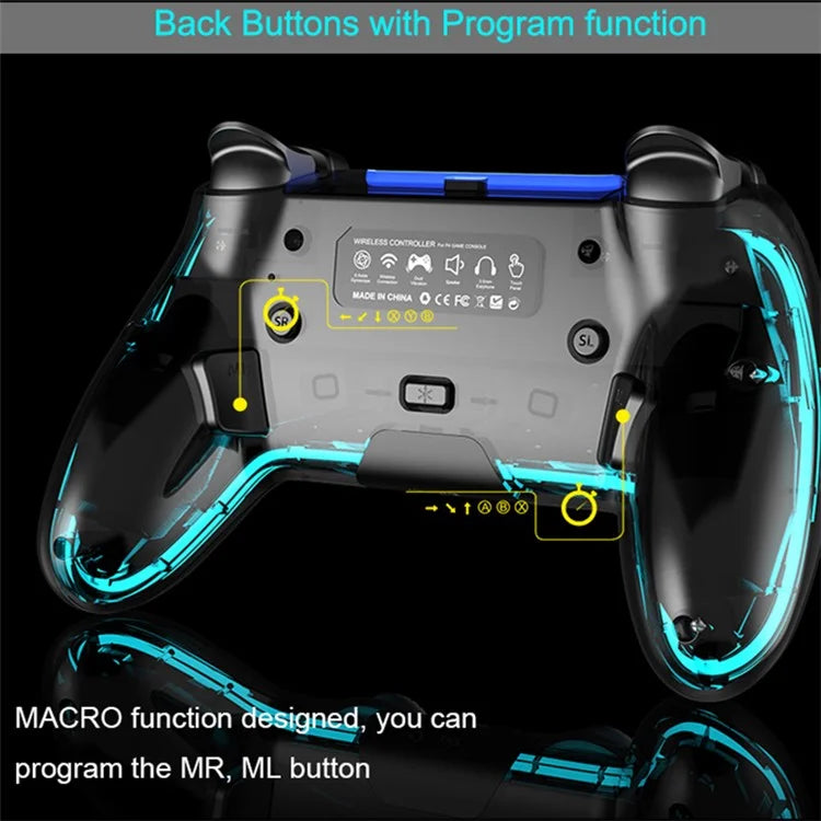 HONCAM STK-4007L Bluetooth Wireless Controller for PS4 Game Console Joy-Sticks Game Handle
