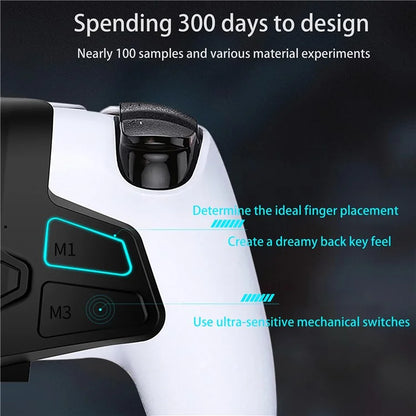 SZ-305 Back Button Attachment for PS5 Controller Back Paddles Macro Function / Plug and Play, Controller Accessories