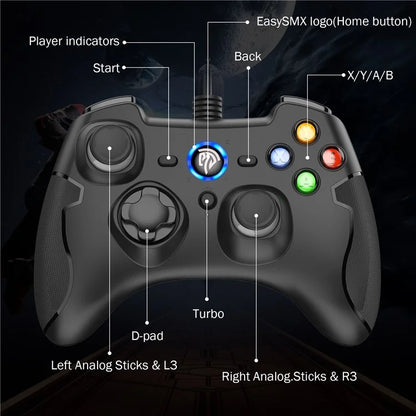 EASYSMX ESM-9100 Wired Controller Handheld Gamepad for PC /  PS3 / TV / Phone