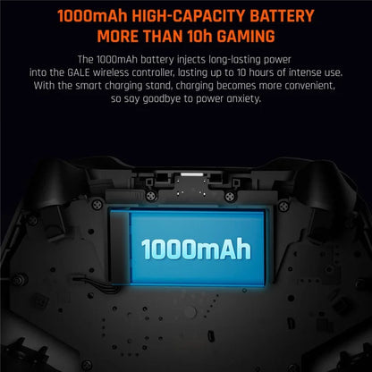 BIGBIGWON GALE Hall Effect Trigger Wireless Controller with Charging Dock for PC / Nintendo Switch