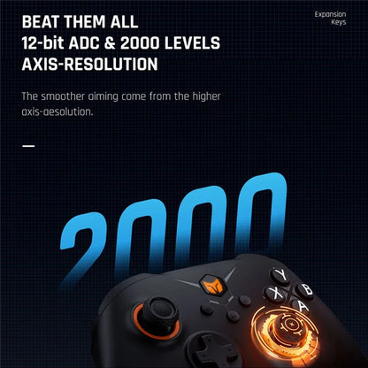 BIGBIGWON GALE Hall Effect Trigger Wireless Controller with Charging Dock for PC / Nintendo Switch