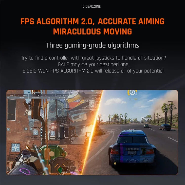 BIGBIGWON GALE Hall Effect Trigger Wireless Controller with Charging Dock for PC / Nintendo Switch