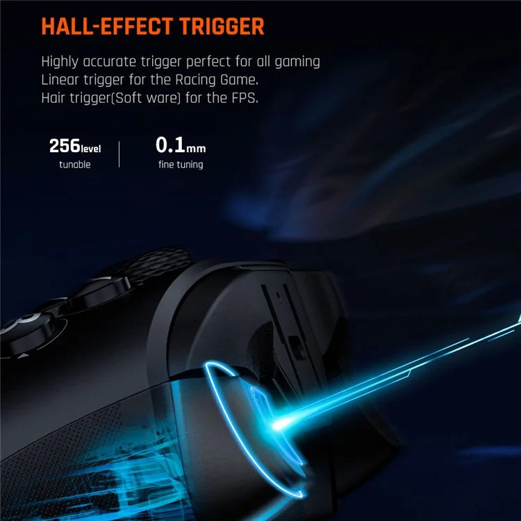 BIGBIGWON GALE Hall Effect Trigger Wireless Controller with Charging Dock for PC / Nintendo Switch