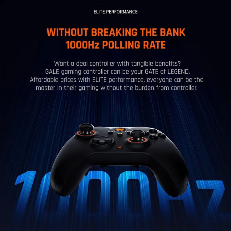 BIGBIGWON GALE Hall Effect Trigger Wireless Controller with Charging Dock for PC / Nintendo Switch